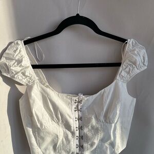 Chic White Puff Sleeve Blouse